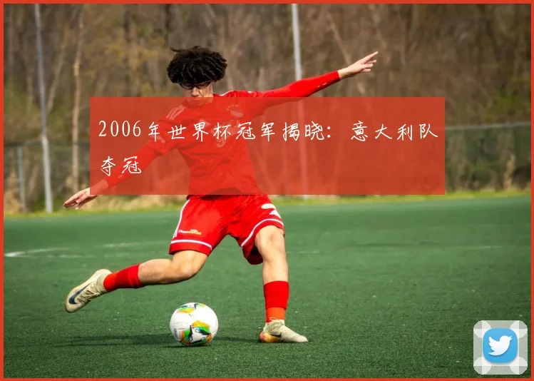 2006年世界杯冠军揭晓:意大利队夺冠